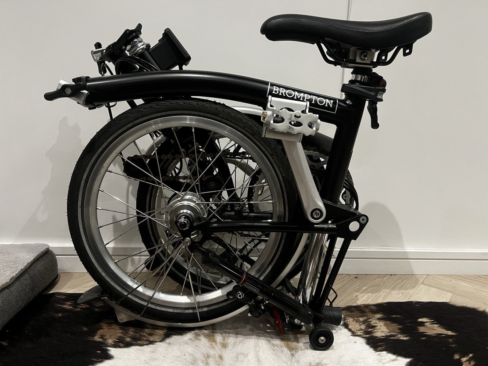 Brompton C Line Folding Bike Black, 6-Speed, 2022 Model