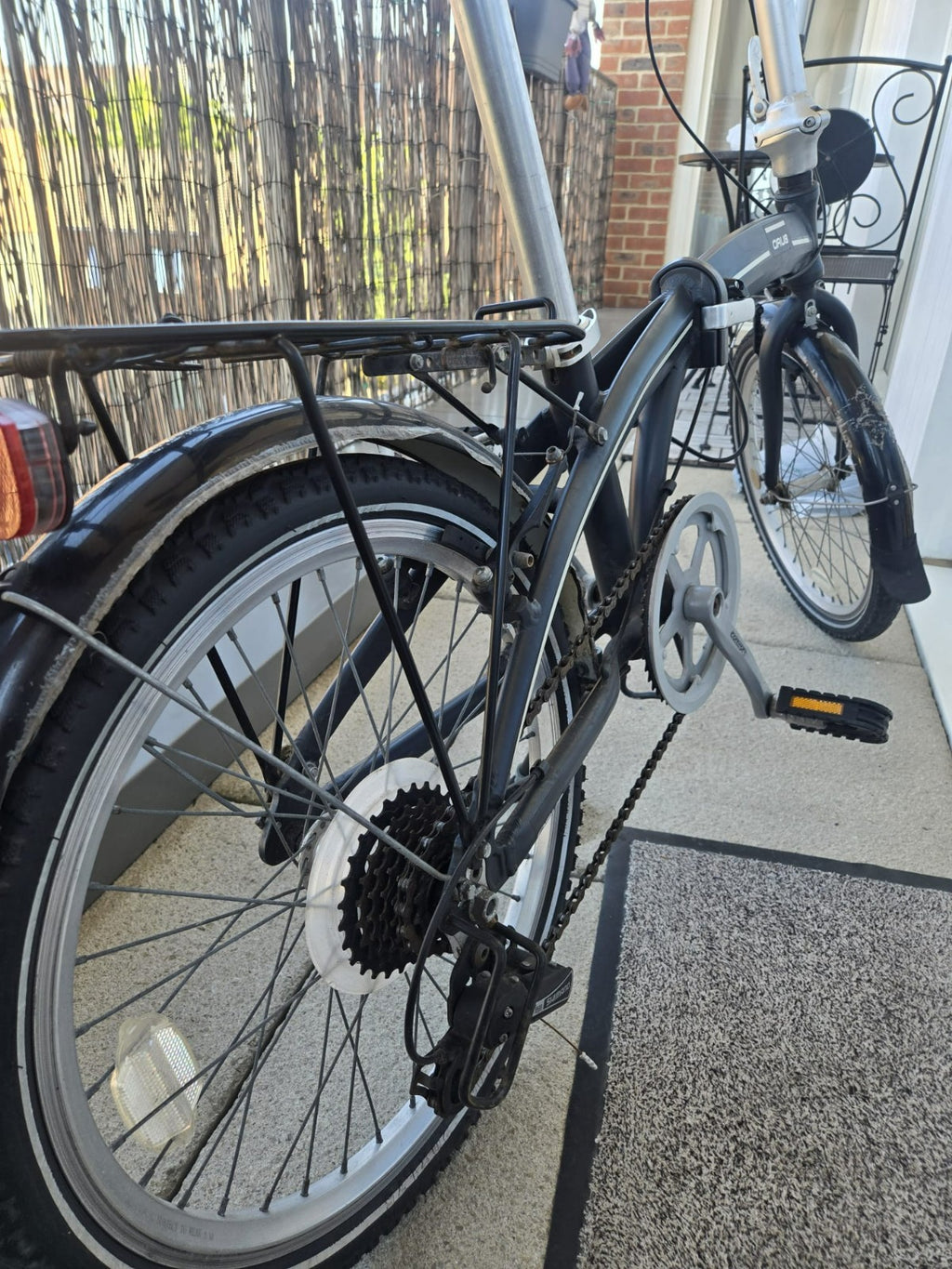 14kg Lightweight Alloy Folding City Commuting Bicycle - Black