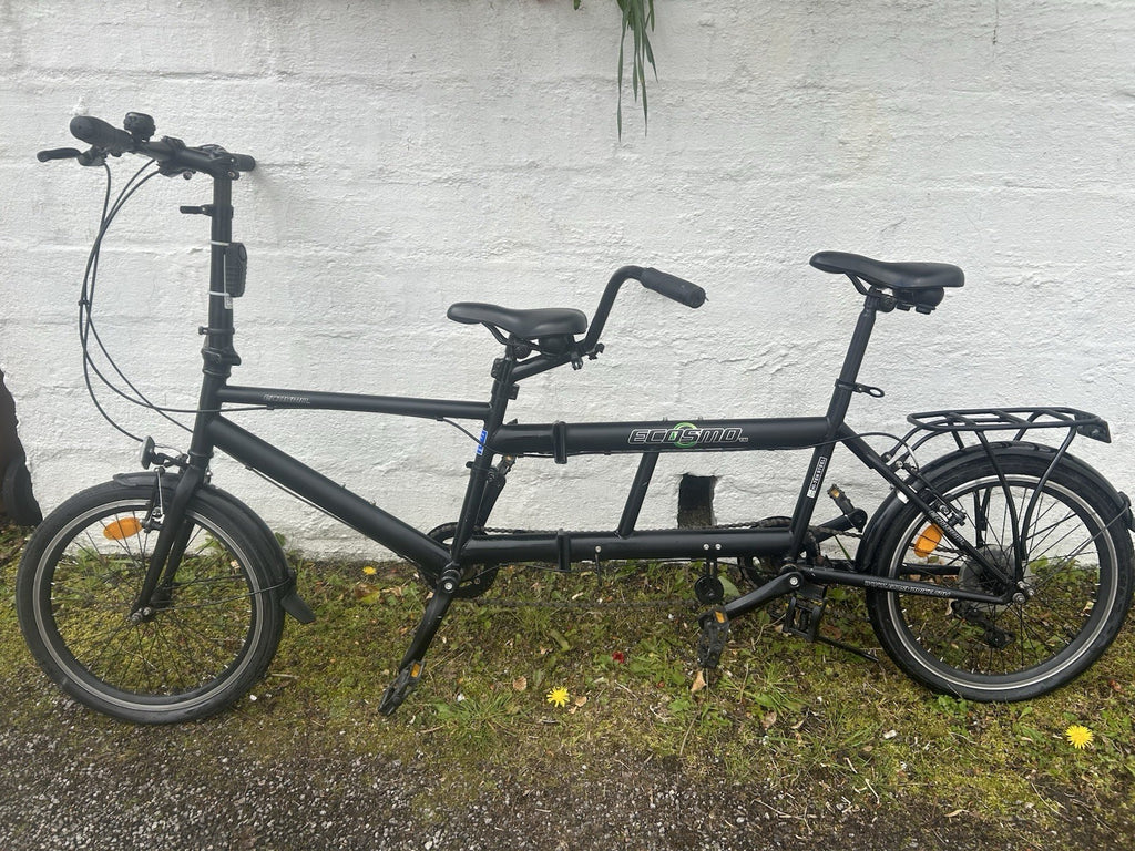 Ecosmo 20TF01BL 20 Inch Wheel Folding Tandem Bicycle Bike - Black