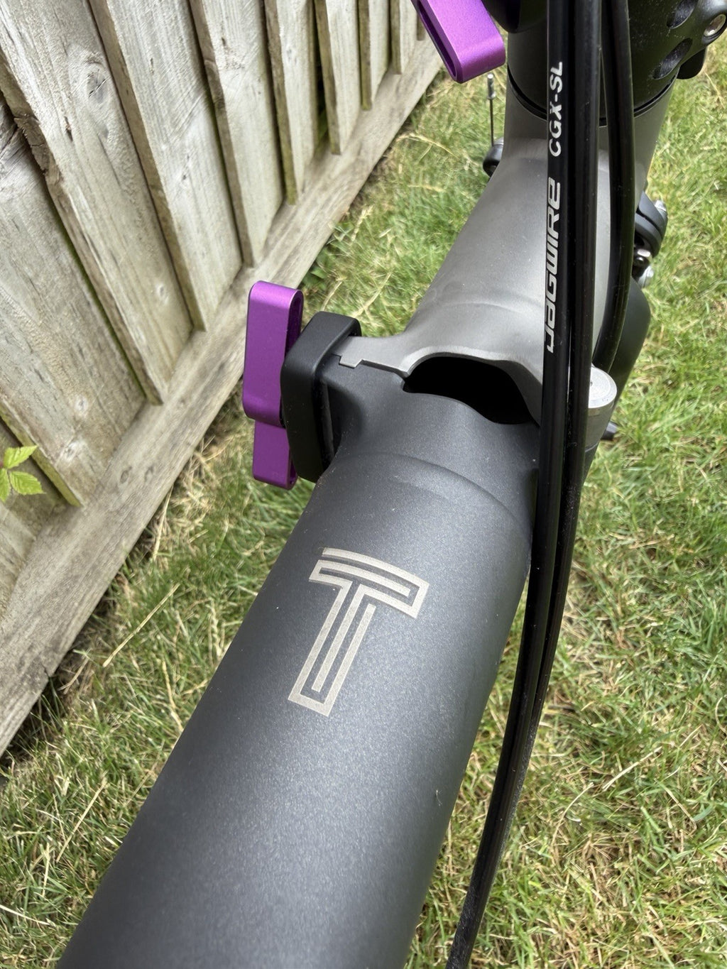 Brompton T Line - Ceratech (purple) Low bar 4 speed.