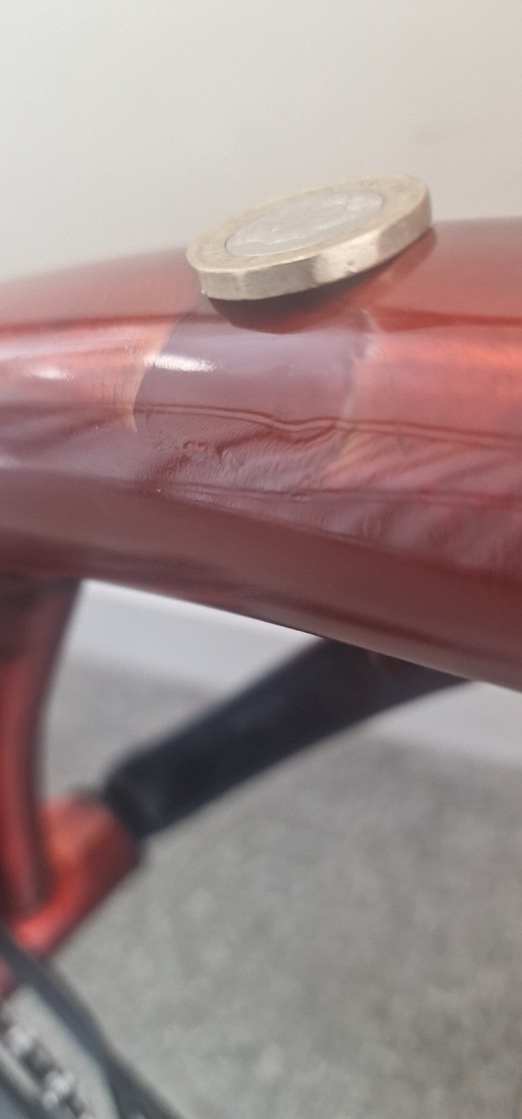 Brompton P Line 12 speed FLAME LACQUER + roller. Low £$🌎 Post📦🛫📮.RRP£2679