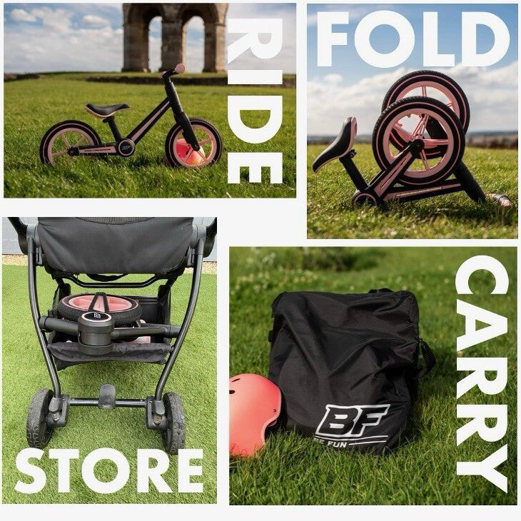 Be Fun Compact Folding Balance Bike - Everglade GREY