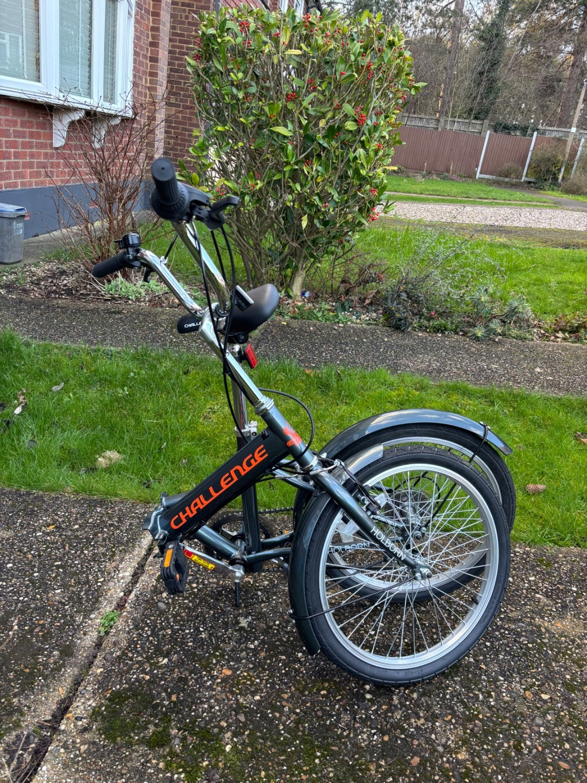 Foldable Unisex Grey Bike - 20 inch Wheel Size