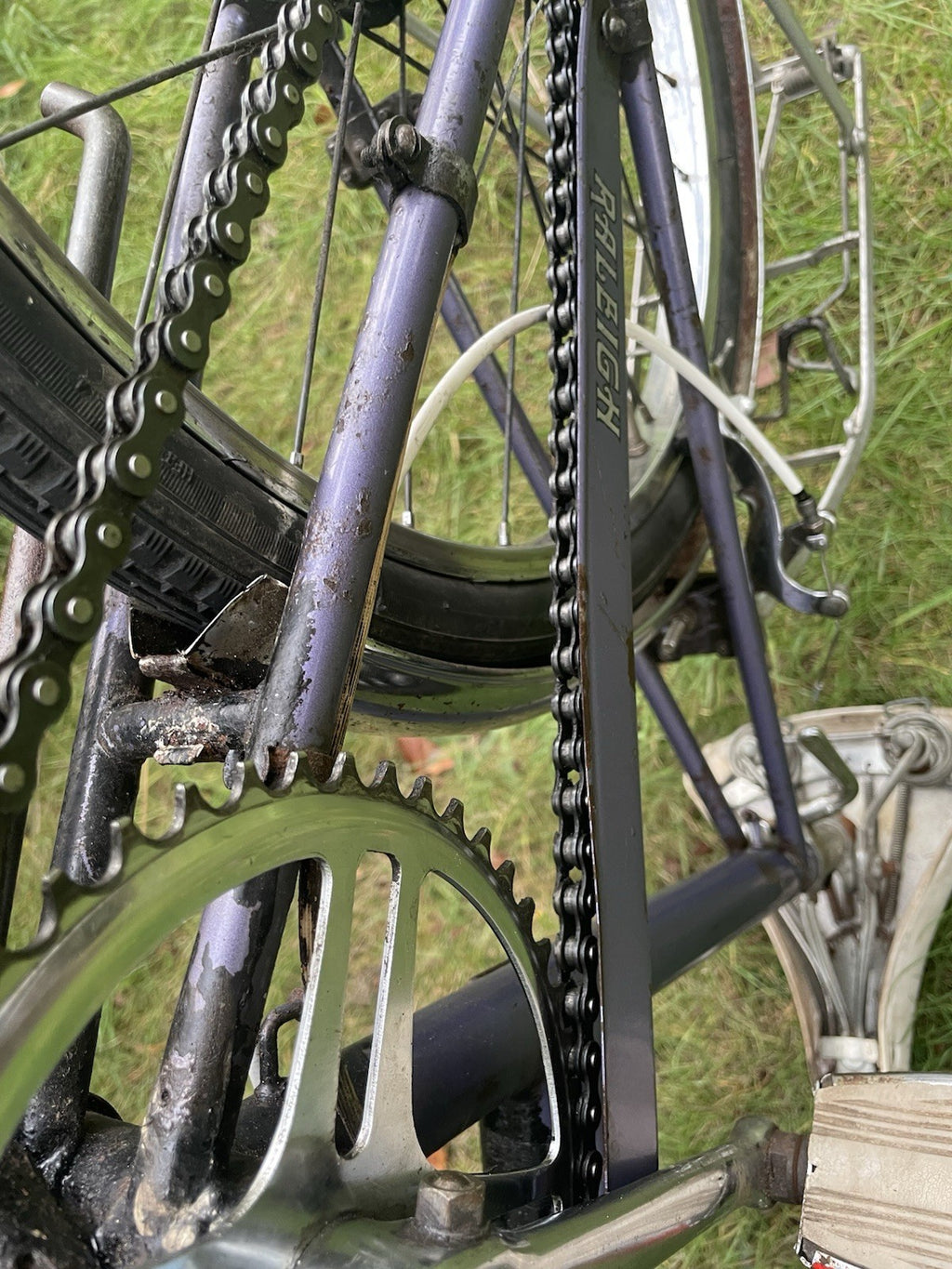 Raleigh Stowaway 1976 Folding Bike Purple Sturmey Archer Desirable Brooks Saddle