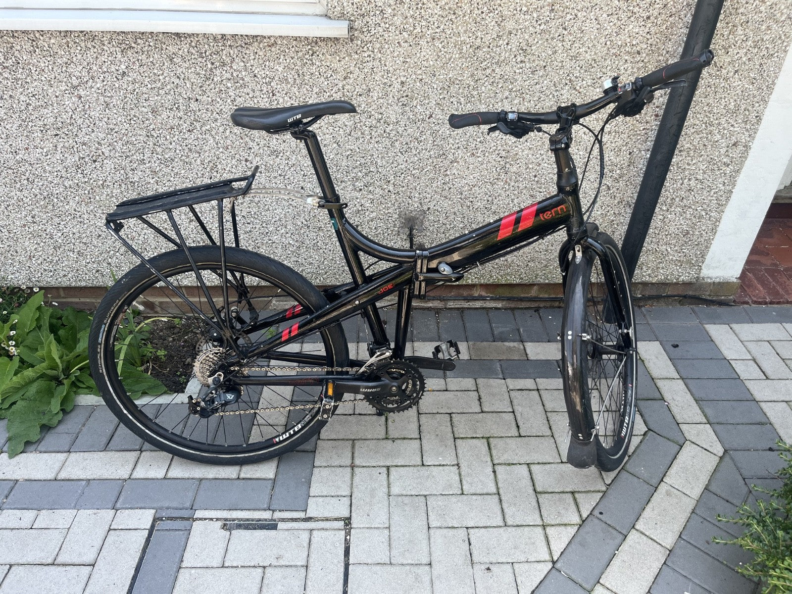 Just serviced Tern Joe folding bicycle - new chains and cables.
