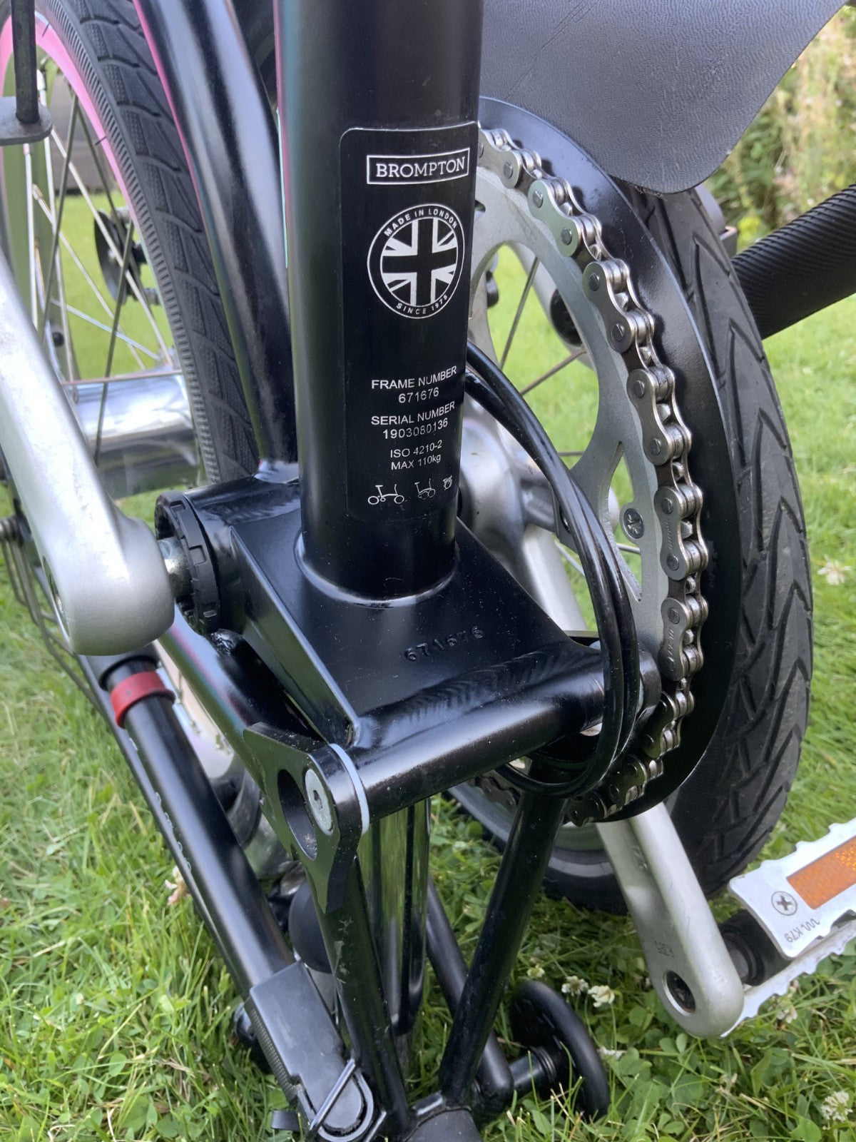 Brompton 2019 M3L folding bike - with lights