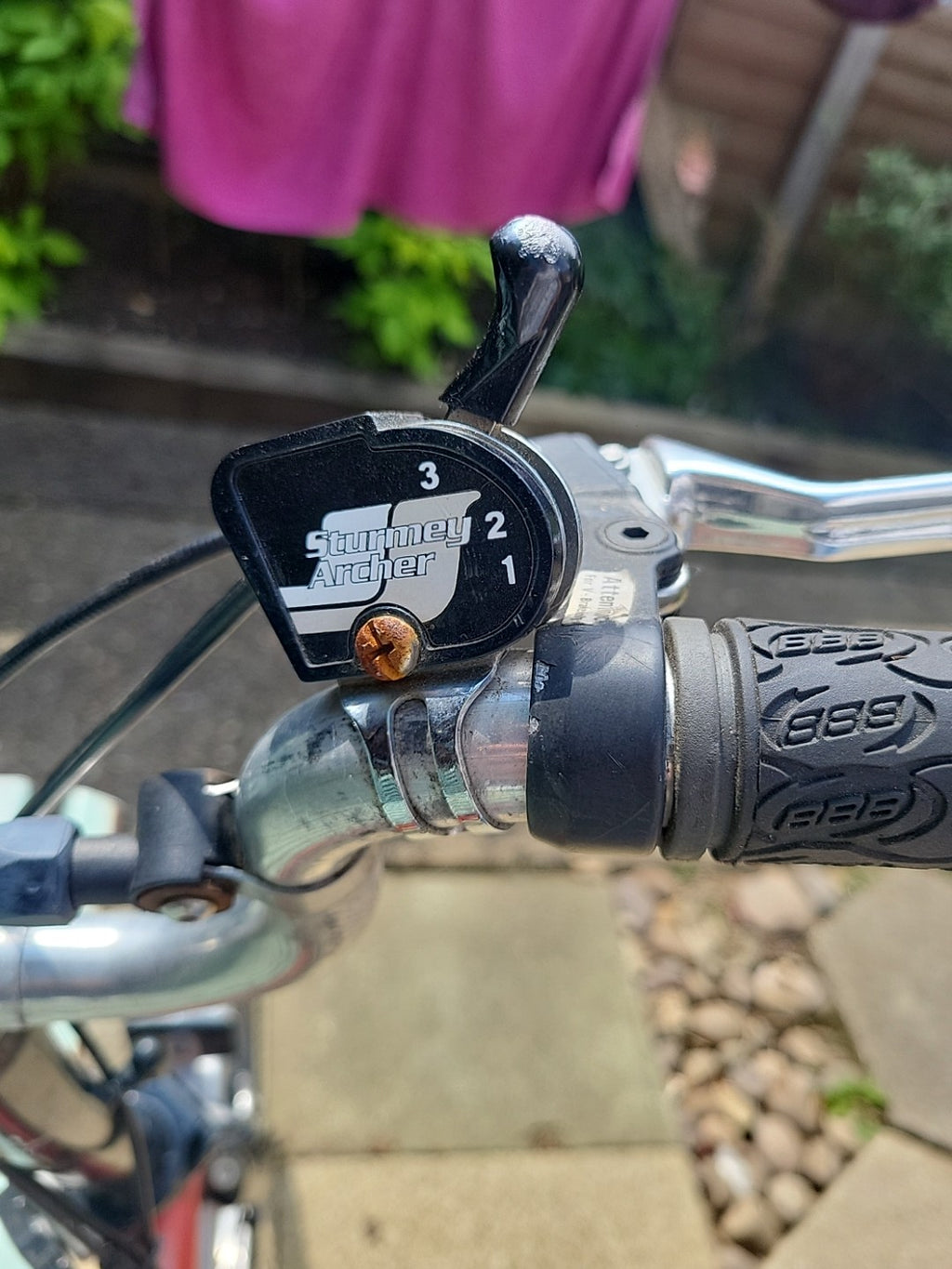 Brompton Folding Bicycle 90s 3-Speed Sturmey-Archer In House Red With Mudguards