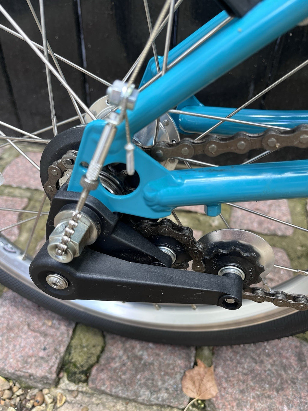 Brompton B75 Folding Bike 16" Blue (Turquoise) - virtually New
