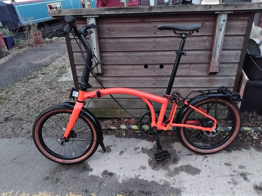 Brompton G Line Folding Bike, large , Adventure Orange, 8 Speed Alfine