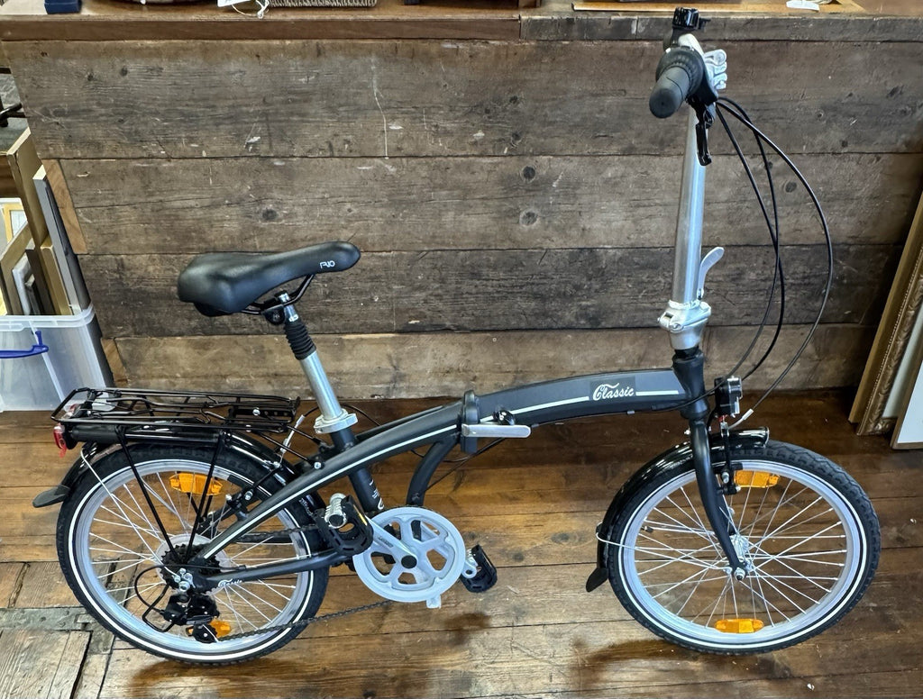 Denver Classic 001 Folding Bike 7 Speed with Lights, Rack and Mudguards