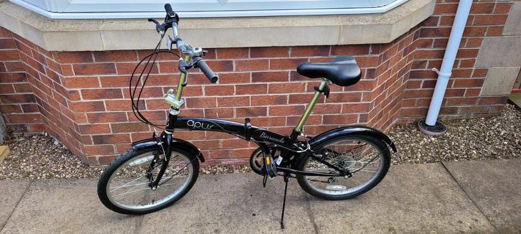 Apus Barracuda Folding Bicycle, Black, 20", Barely Used, Excellent, Commuter, A+