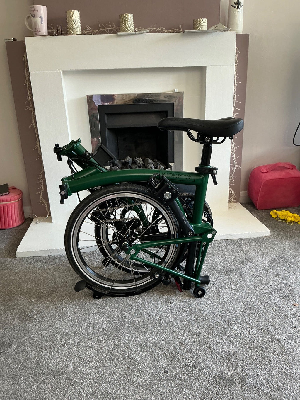 brompton bike C line 2 gear racing green - excellent condition