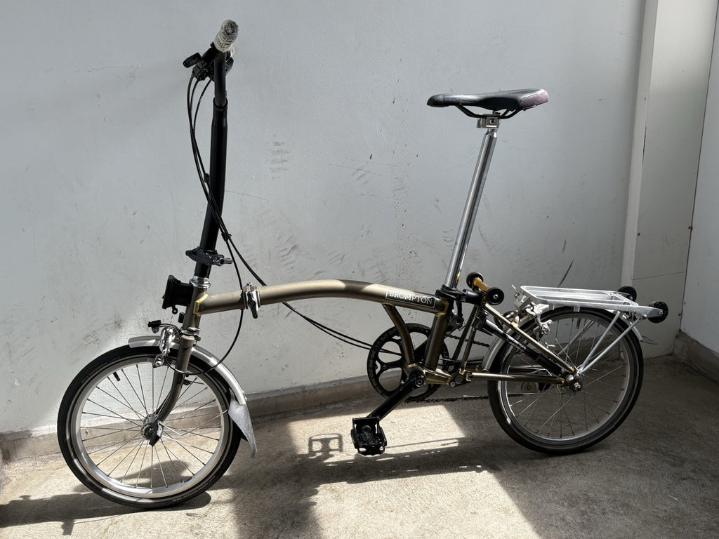 Brompton 3 speed Raw/Lacquer Original London Folding Bike M3L (now C Line)