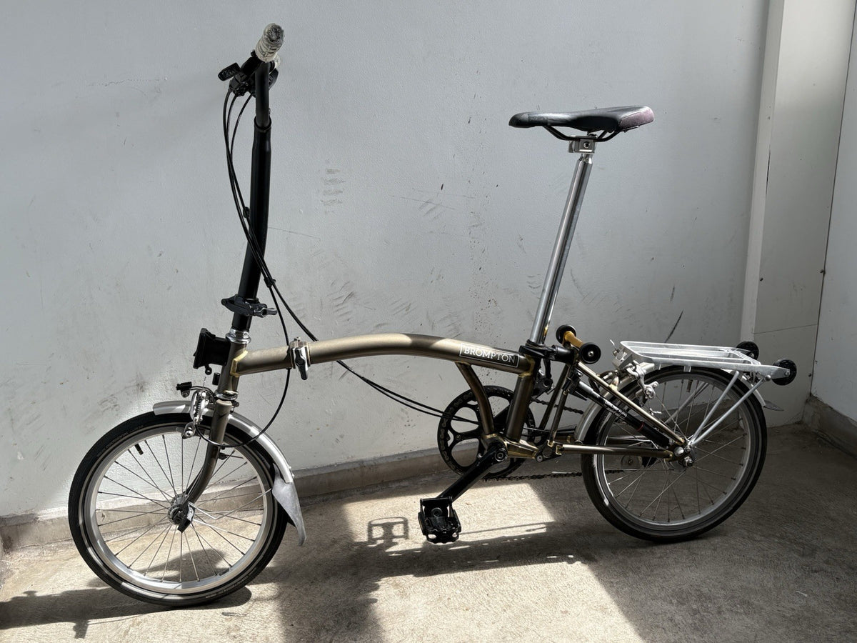 Brompton 3 speed Raw/Lacquer Original London Folding Bike M3L (now C Line)