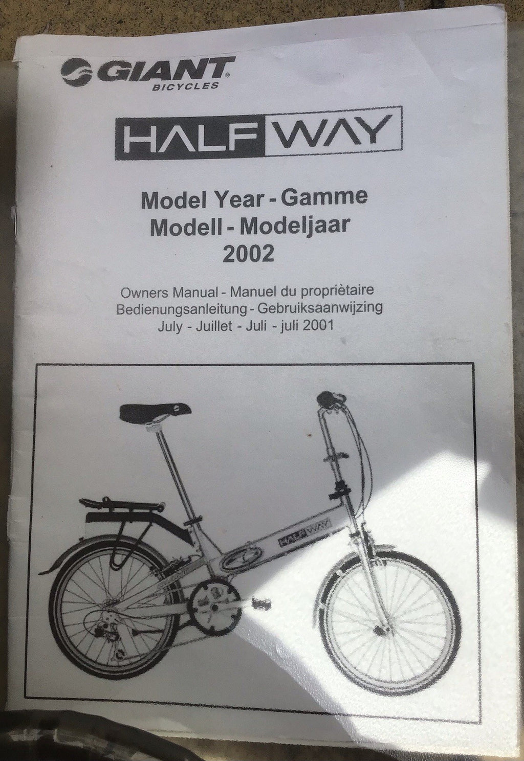 Giant Halfway Aluminium Folding Bike 20" Wheels, 7-Speed, Folds Into Bag