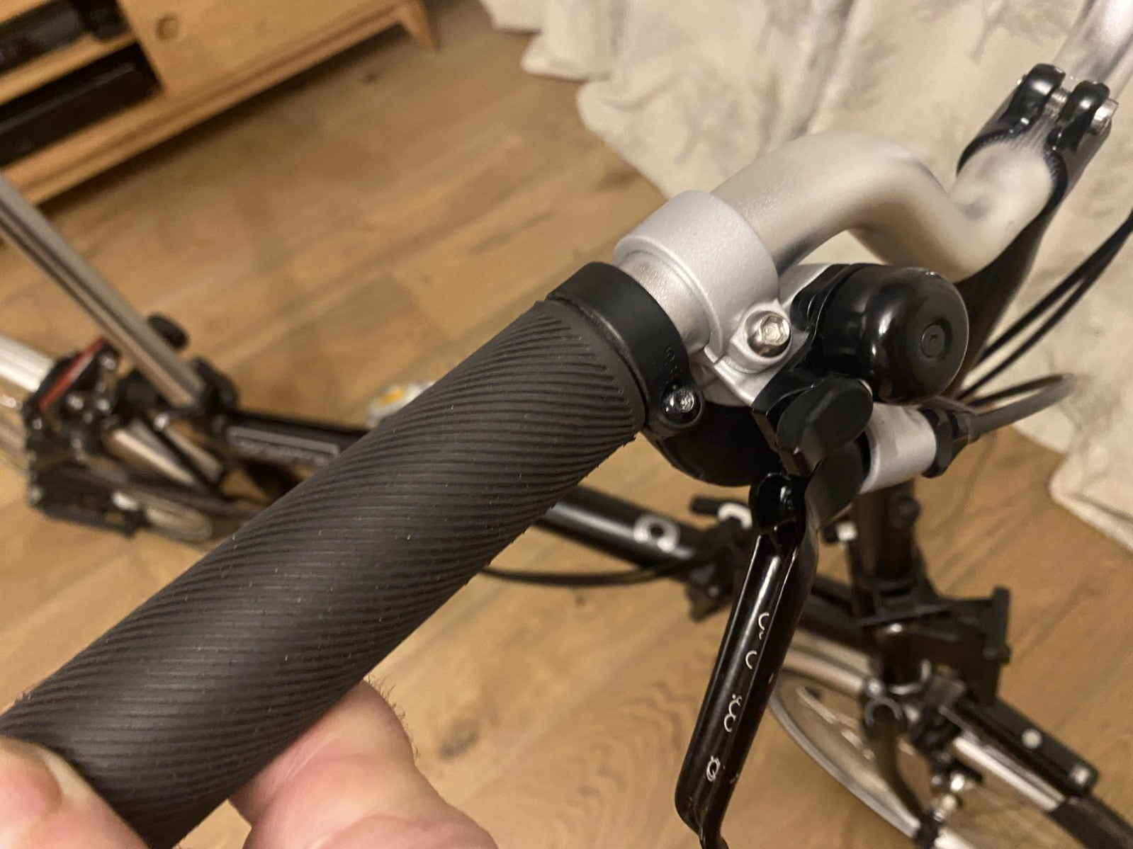 Brompton C Line Folding Bike In Black.   6 Speed - In Very Good Condition.