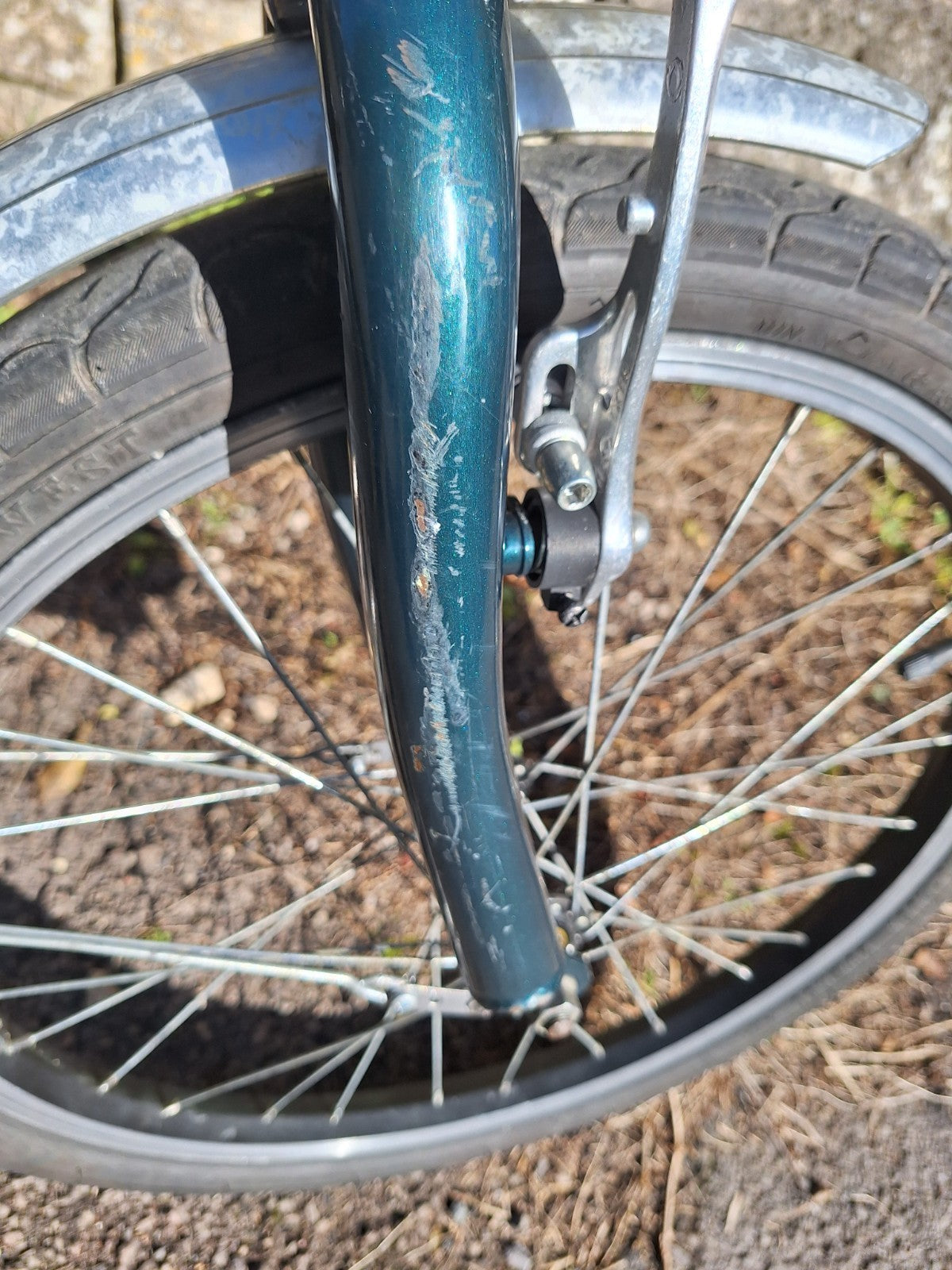 Viking Safari Native Folding Bike Alloy 20in Green .VGC. will post.