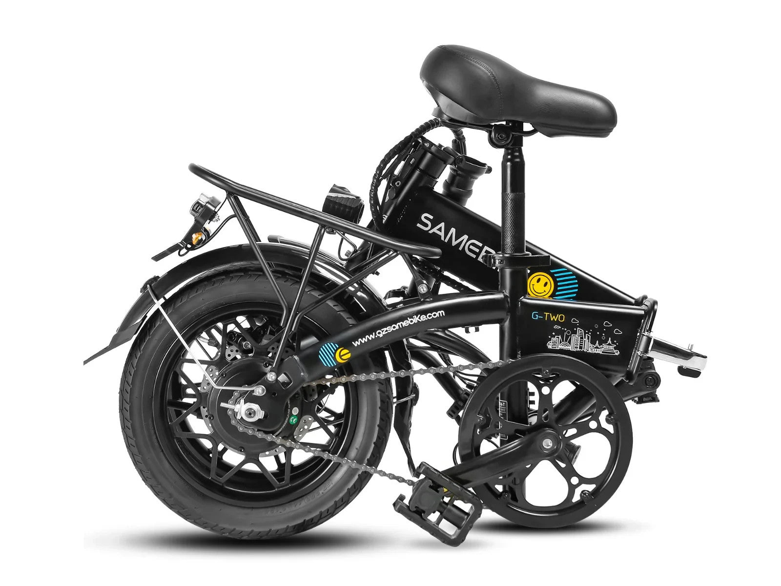 14" All-Terrain Folding bike, 36V 7.8Ah Battery, 25KM/h, Full Disc-U14R Grey