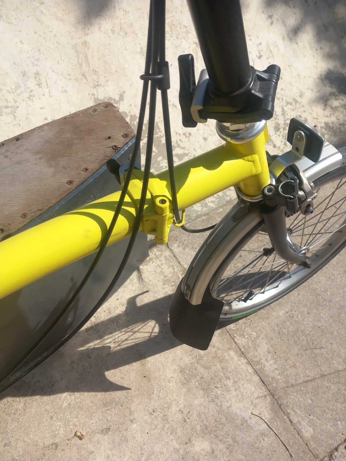Brompton C Line 3 speed folding bicycle.
