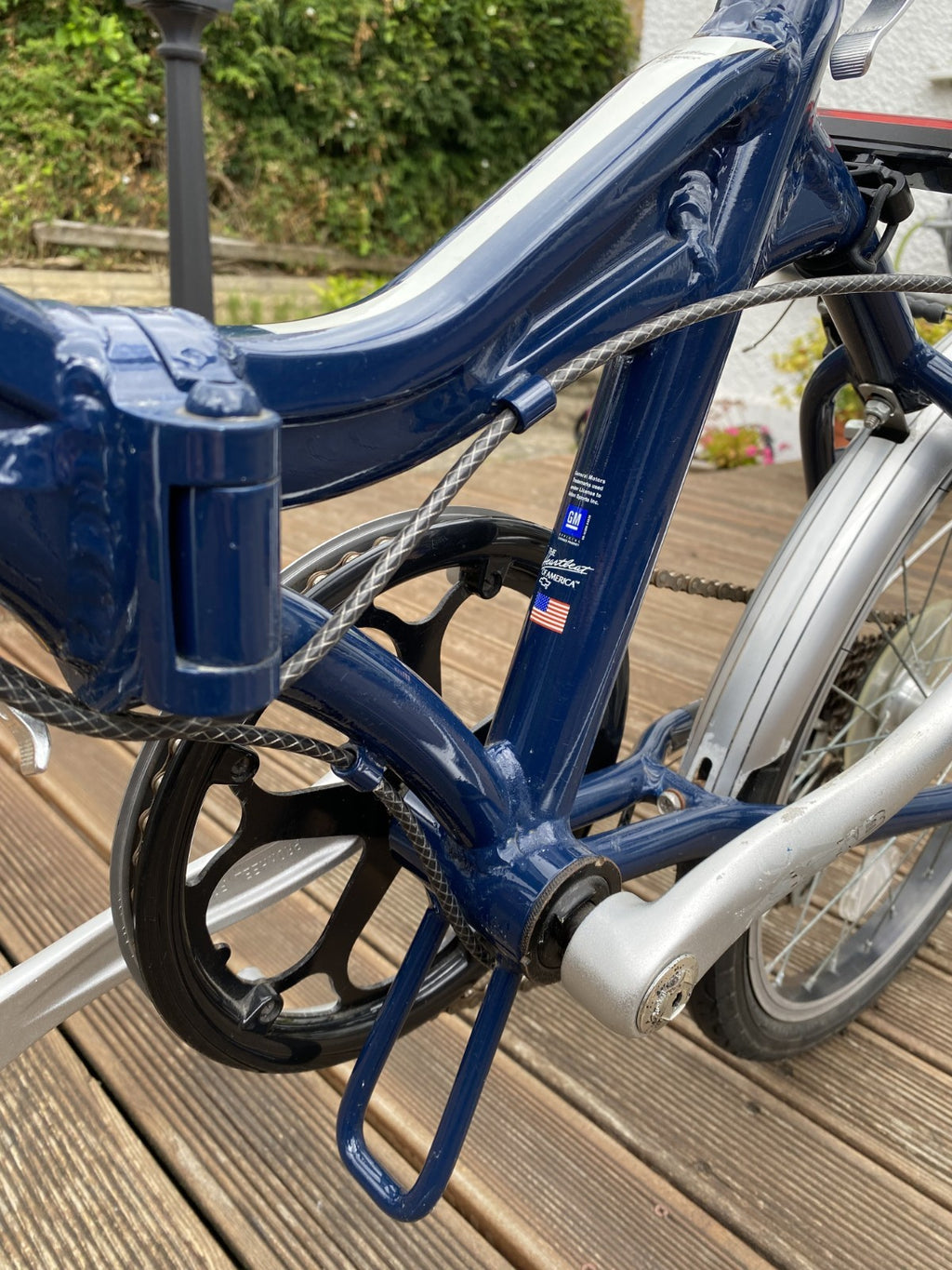 🔥Rare Chevrolet Chevy 20in Folding Bike 6 Speed Shimano Revoshift Blue