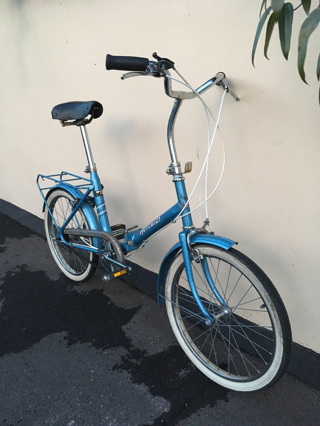 Vintage Hercules Compact folding bike Stowaway Shopper fold up Raleigh Retro LDN