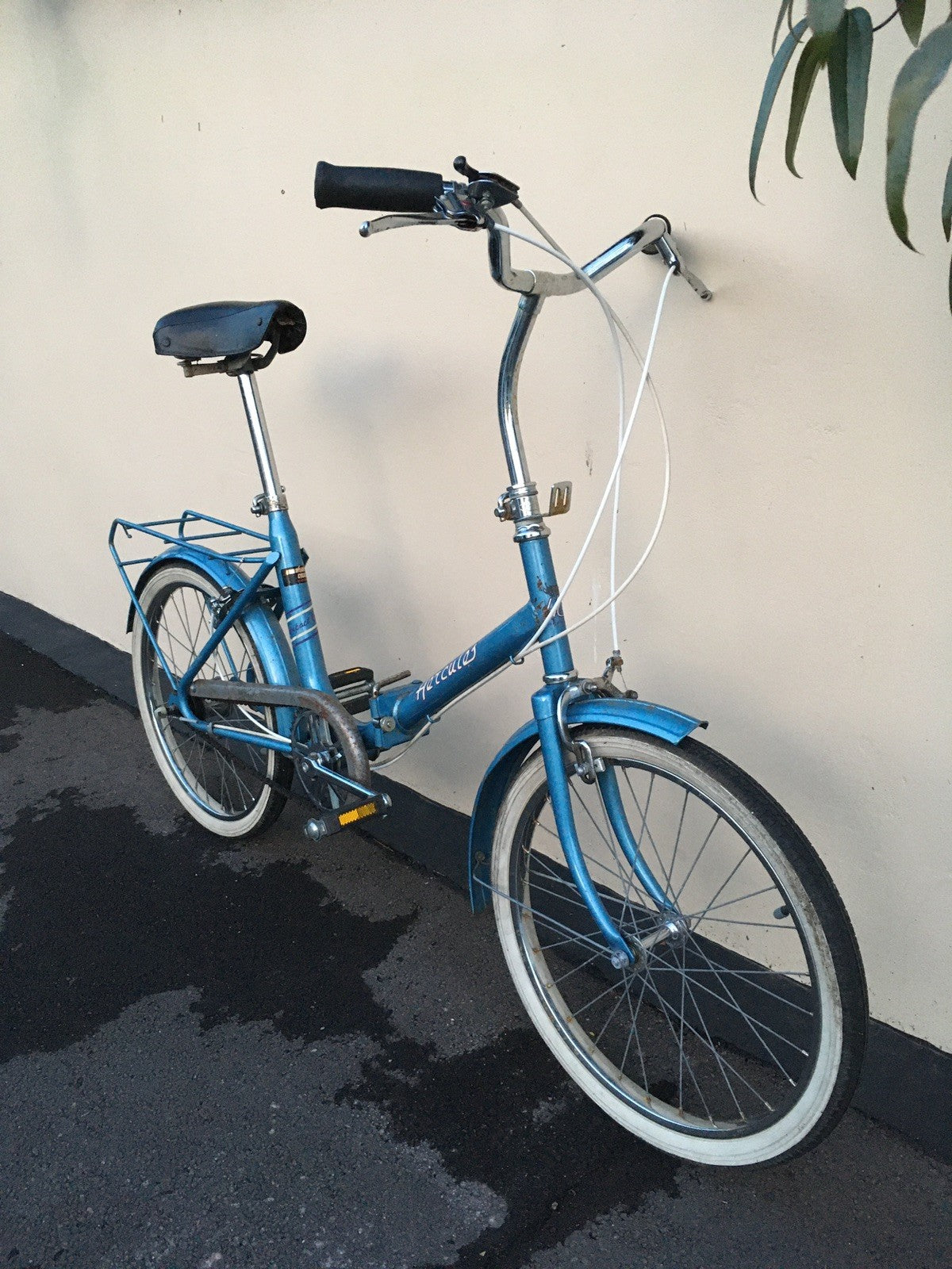 Vintage Hercules Compact folding bike Stowaway Shopper fold up Raleigh Retro LDN