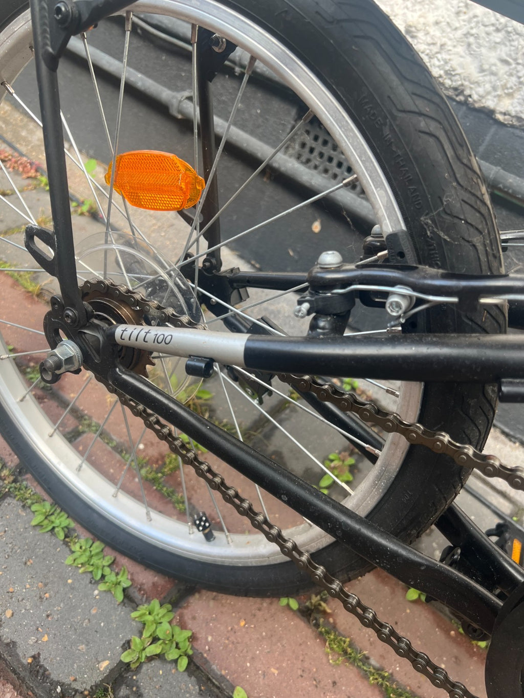 BTWIN Tilt 100 Folding Bike - with lots of accessories