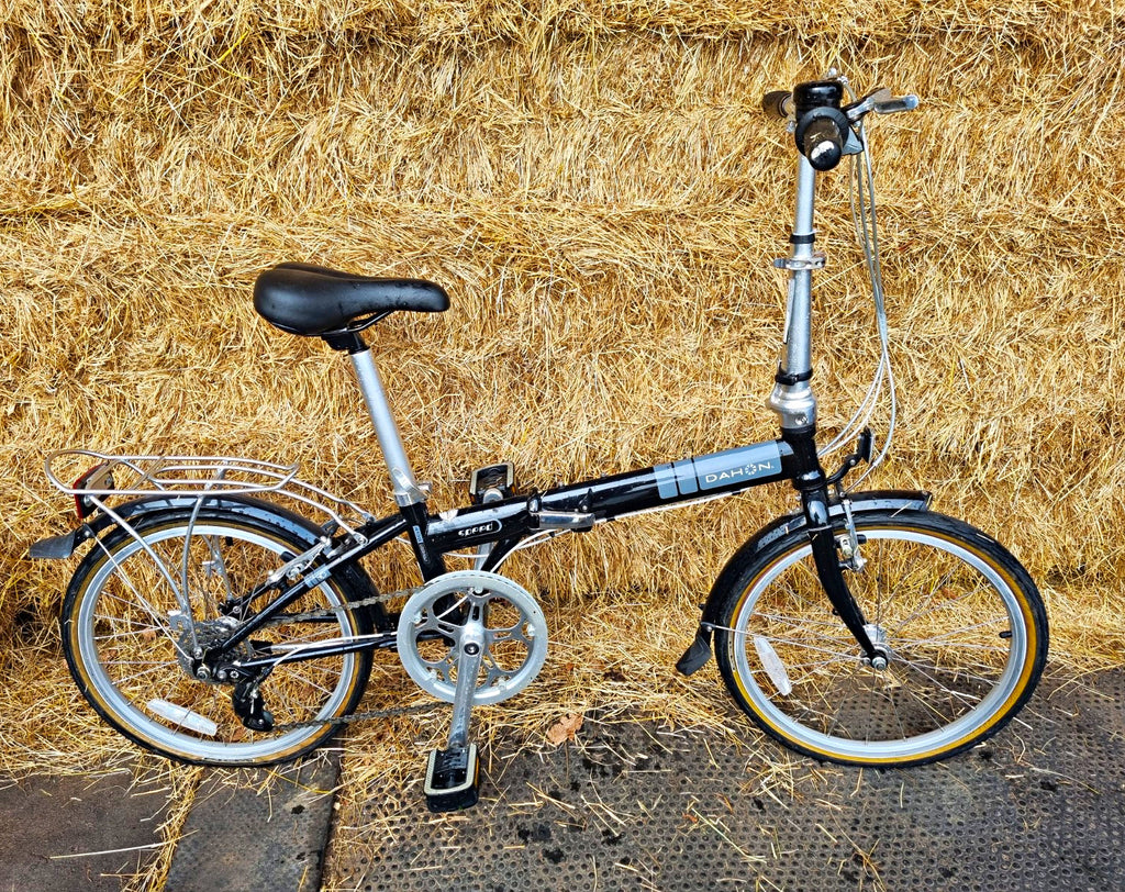 Cromoly Dahon Speed 20in Folding Bike 7 Speed  bBack/Silver 4130