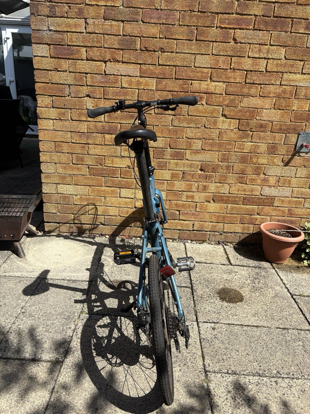 Carrera Intercity 20in Folding Bike Blue/Black, Mechanical Disc, Derailleur