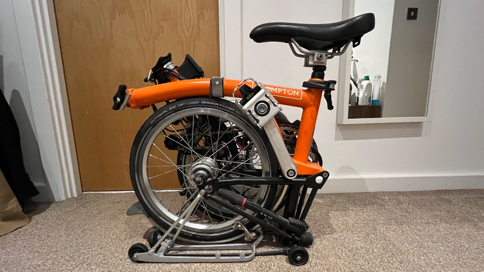 Brompton M6L Folding Bike Orange