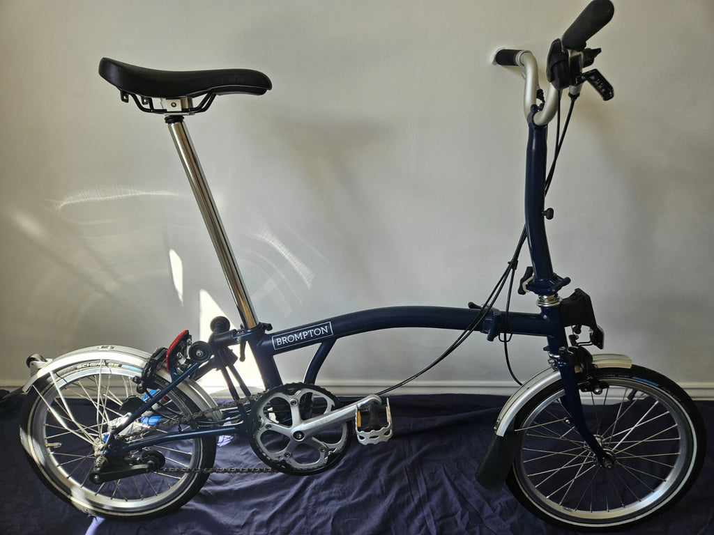Brompton M3L - 3 Speed - C Line - Mid- Tempest Blue