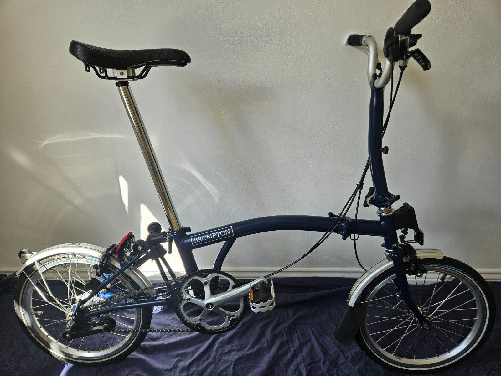 Brompton M3L - 3 Speed - C Line - Mid- Tempest Blue