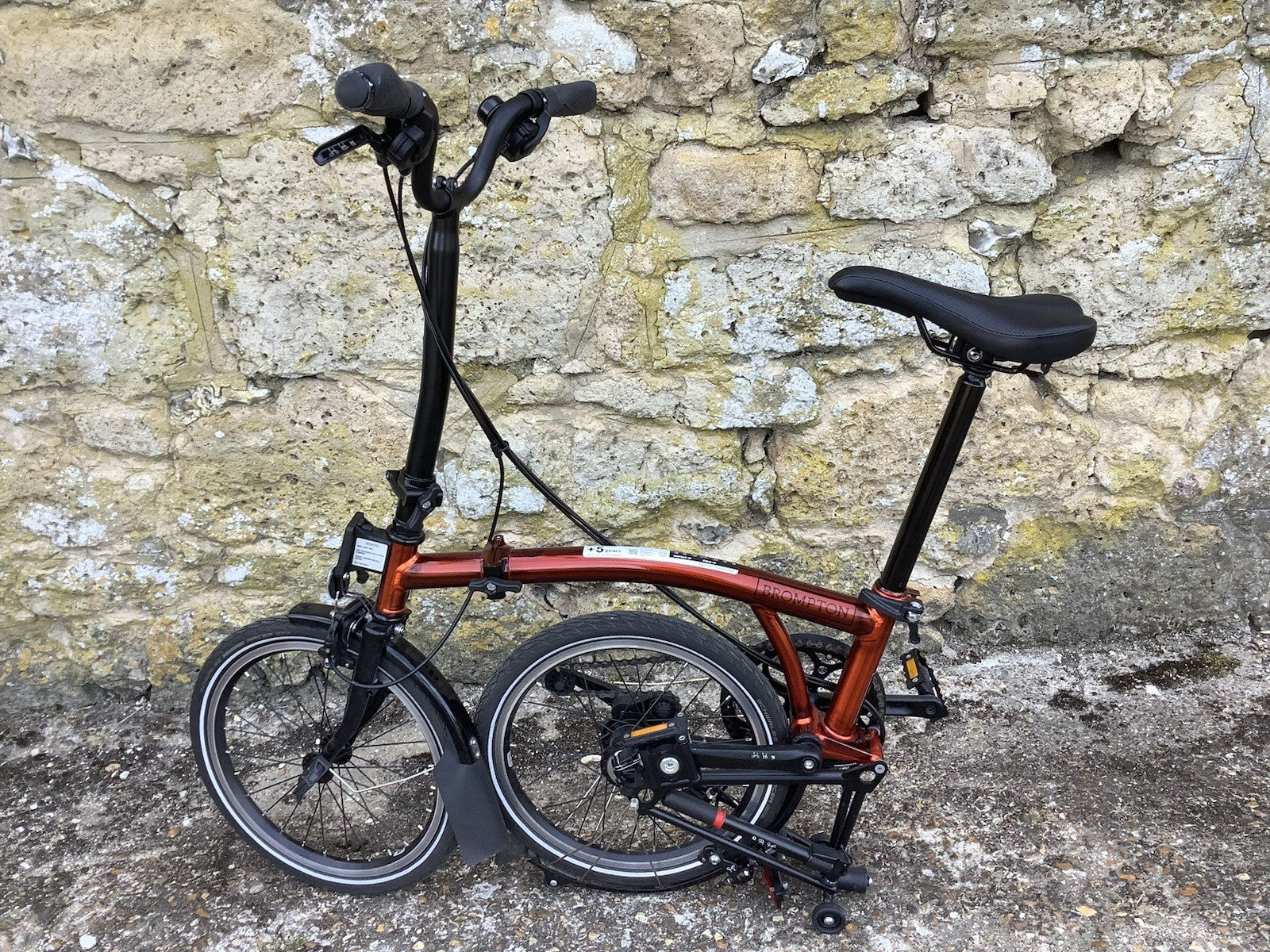 2023 Brompton C Line Explore 6 speed High Handlebar Flame Lacquer - UK Shipping