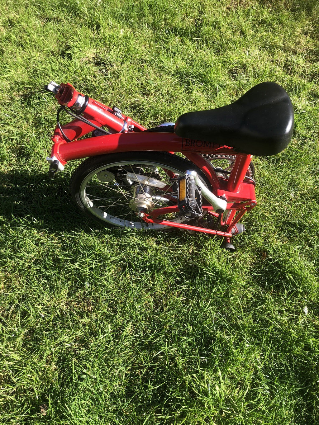 Brompton A Line Folding Bike 3 -Speed, Red