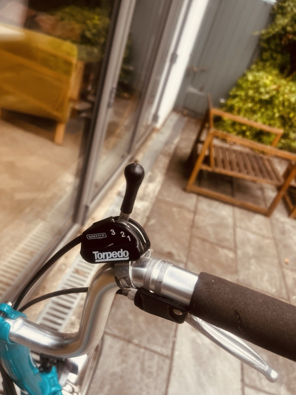 Brompton Folding Bike. Classic M3L model. 3 speed, lock and pump.