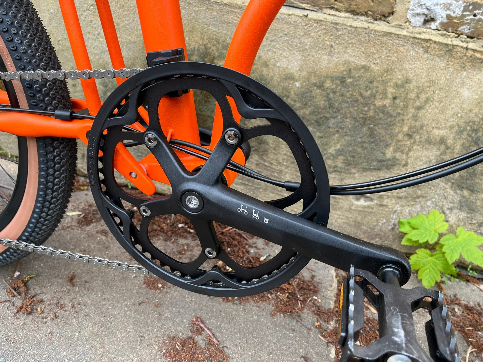 Brompton G Line Medium 8 speed Alfine Adventure Orange Gravel Folding Bike