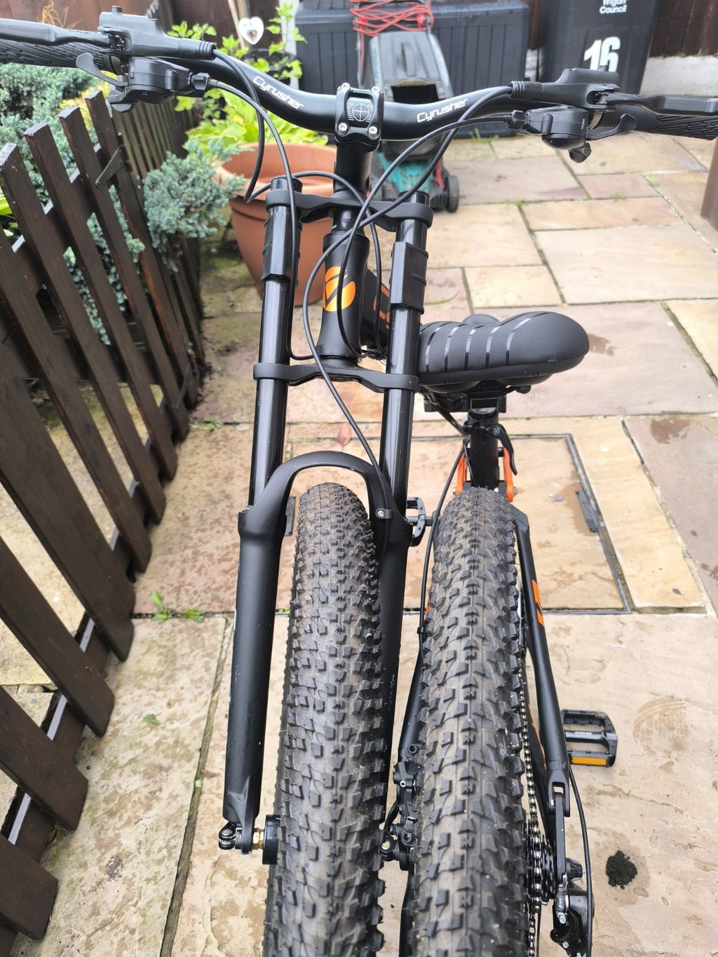 Cyrusher FR100 Mountain Bike Full Suspension 26in Black Folding Bike