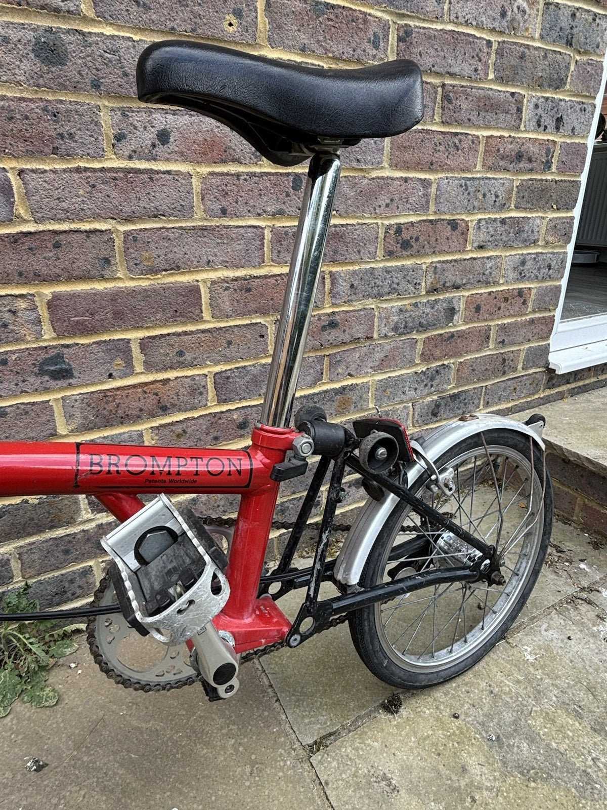 Brompton 16in Folding Bike Red/Black/Silver.