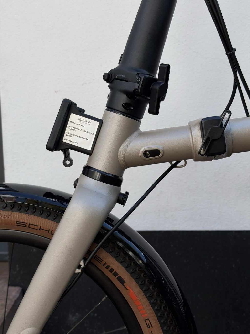 Brompton G-Line w/ Roller Frame - 8 Speed, Traildust White, Excellent, RRP £2600