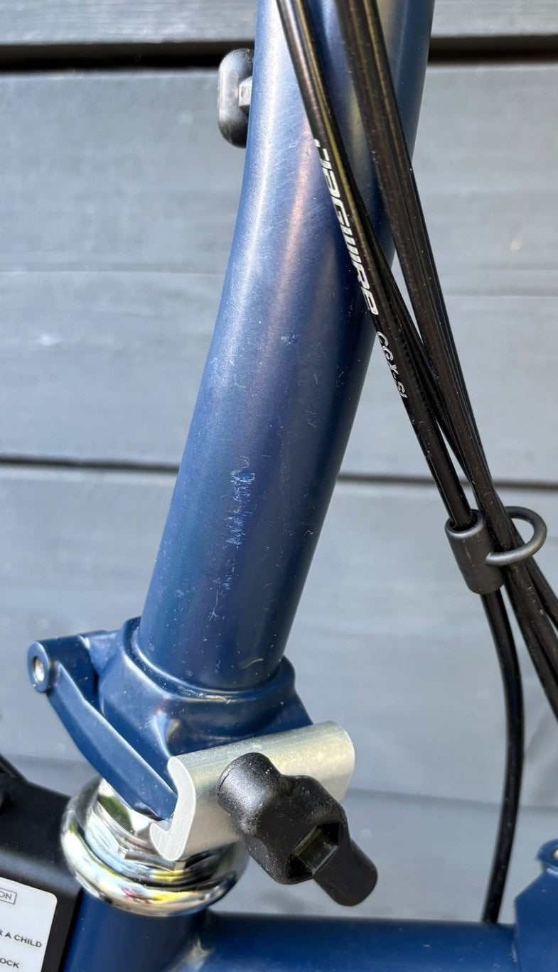 2021 Brompton M6L C Line Folding Bicycle 6 Speed Tempest Blue - Hardly Used