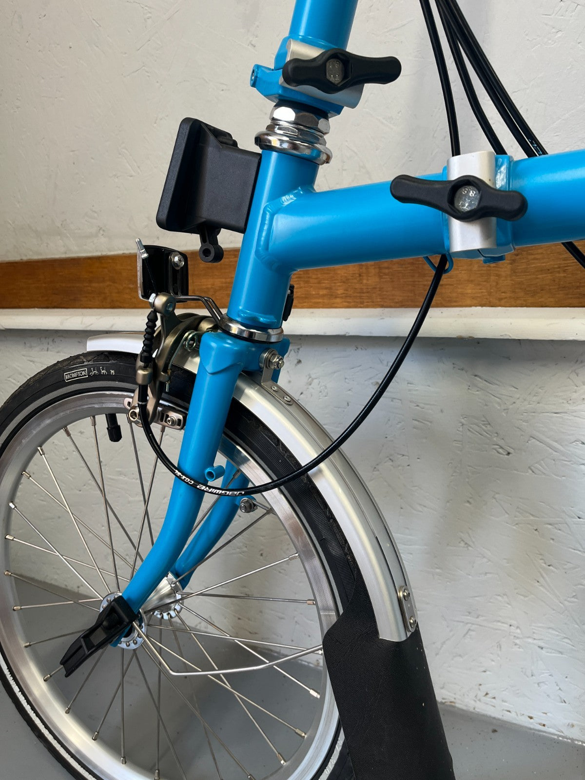 Brompton folding bike 6 speed C Line Blue