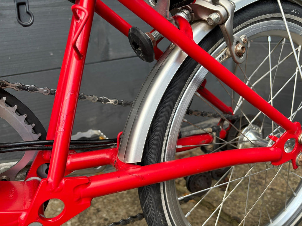 Brompton S2L Folding Bike 2 Speed C Line Urban Low in Red