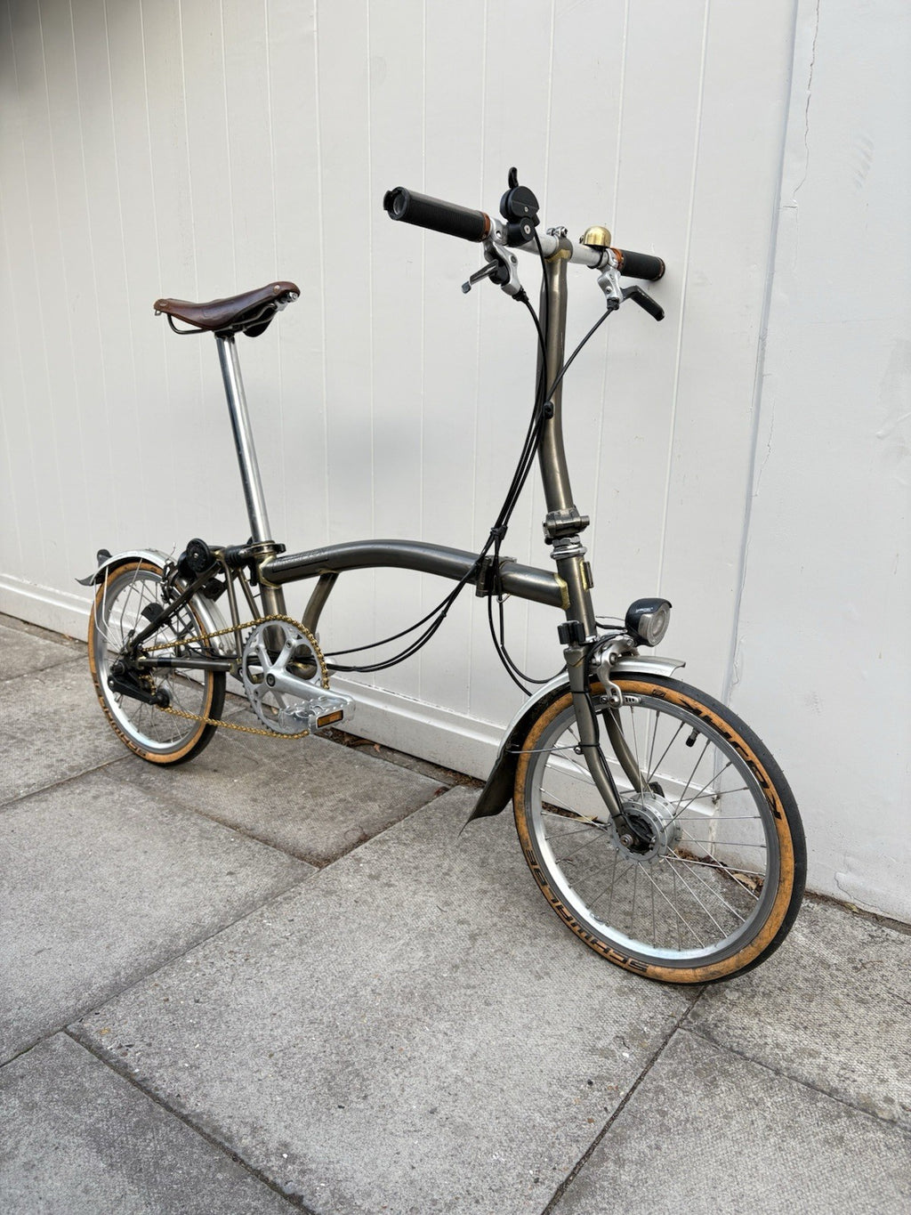 2015 Brompton Raw Lacquer Folding Bike 3 Speed