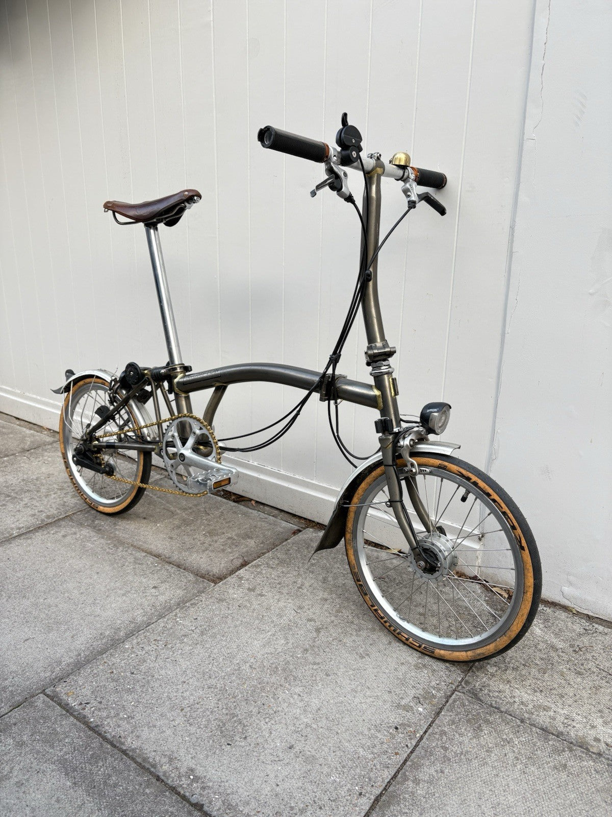 2015 Brompton Raw Lacquer Folding Bike 3 Speed