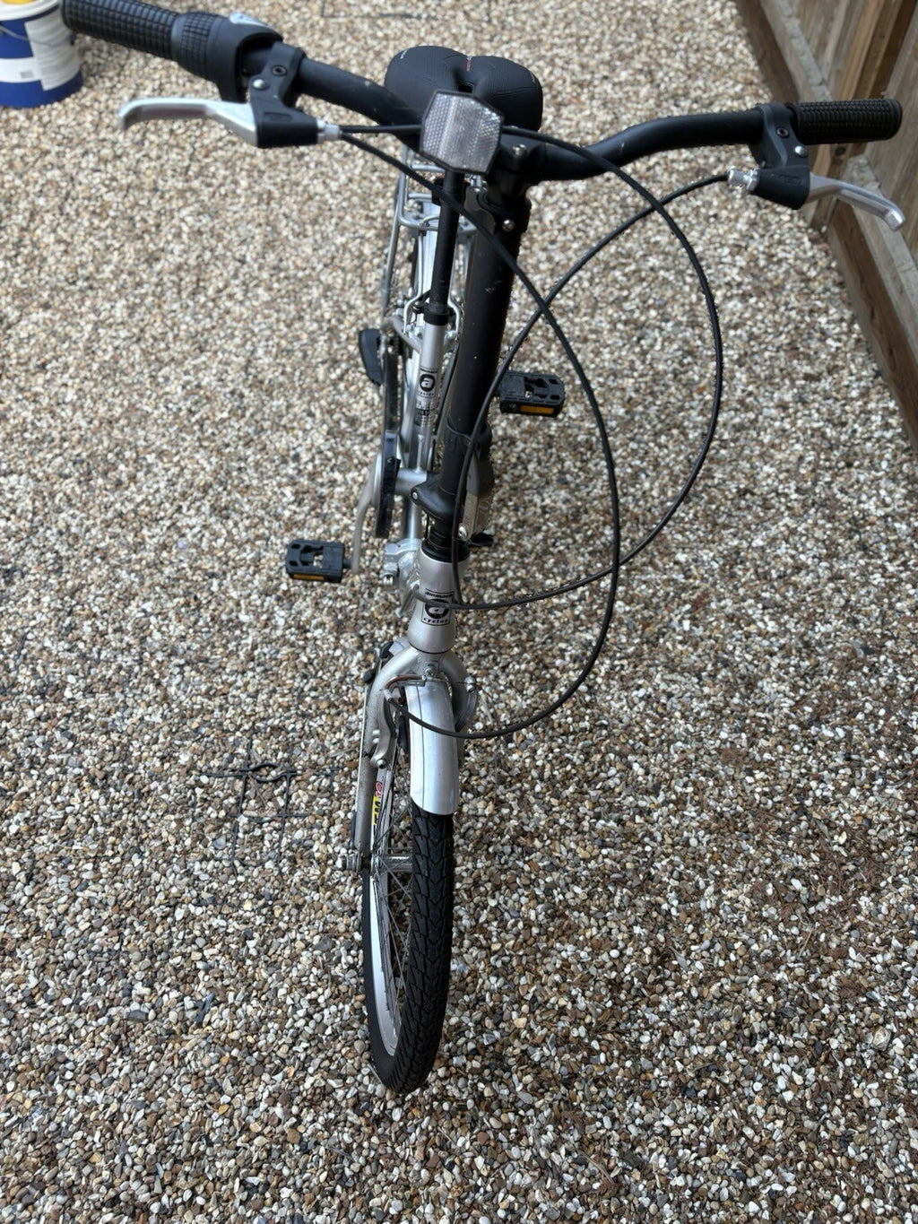Ammaco silver ladies folding British made bike sturmey archer gears