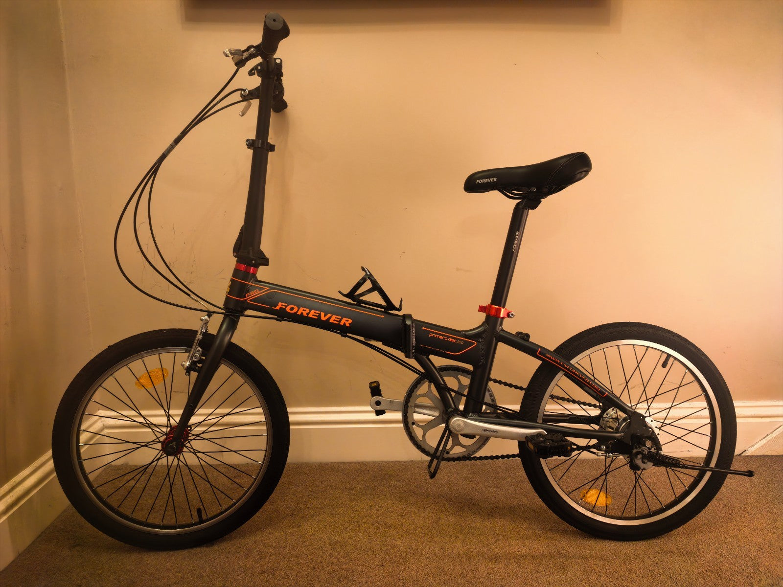 Forever adult folding bicycle  20" - Black