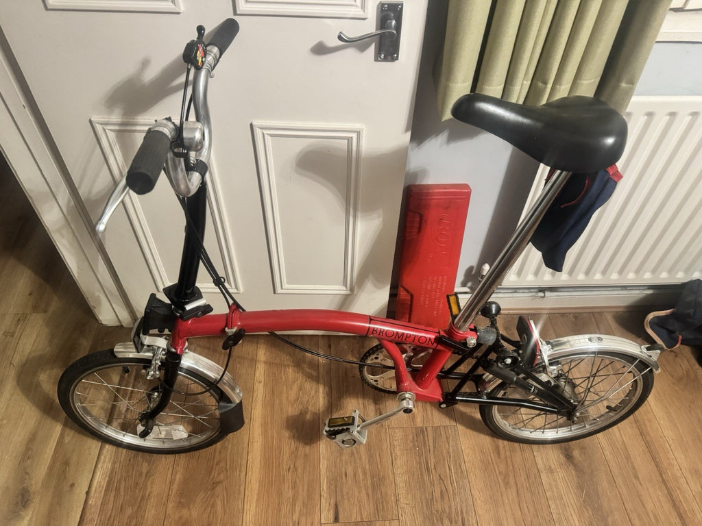 Brompton 16in Red Folding Bike