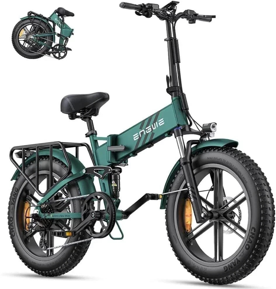 ENGWE ENGINE Pro 2.0 Folding E,-bike 20" E - Bike 52-V 16/Ah Bicycle 8-speed