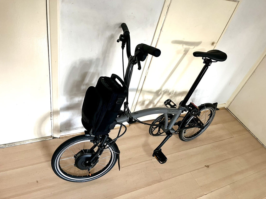 Brompton P Line 2023 4-Speed, Storm Grey, Mid Handlebar