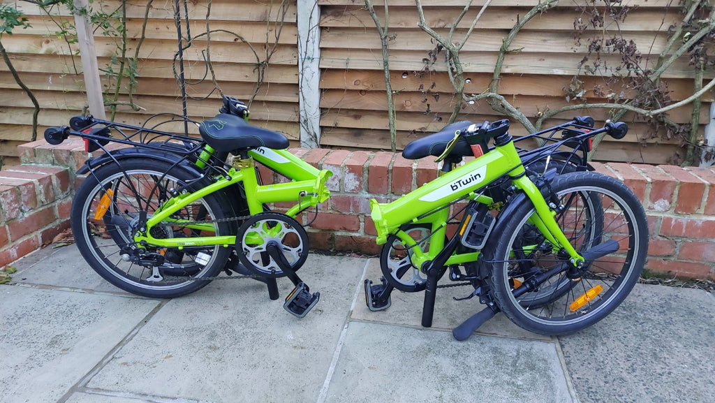 Btwin Hoptown 7speed folding bicycles
